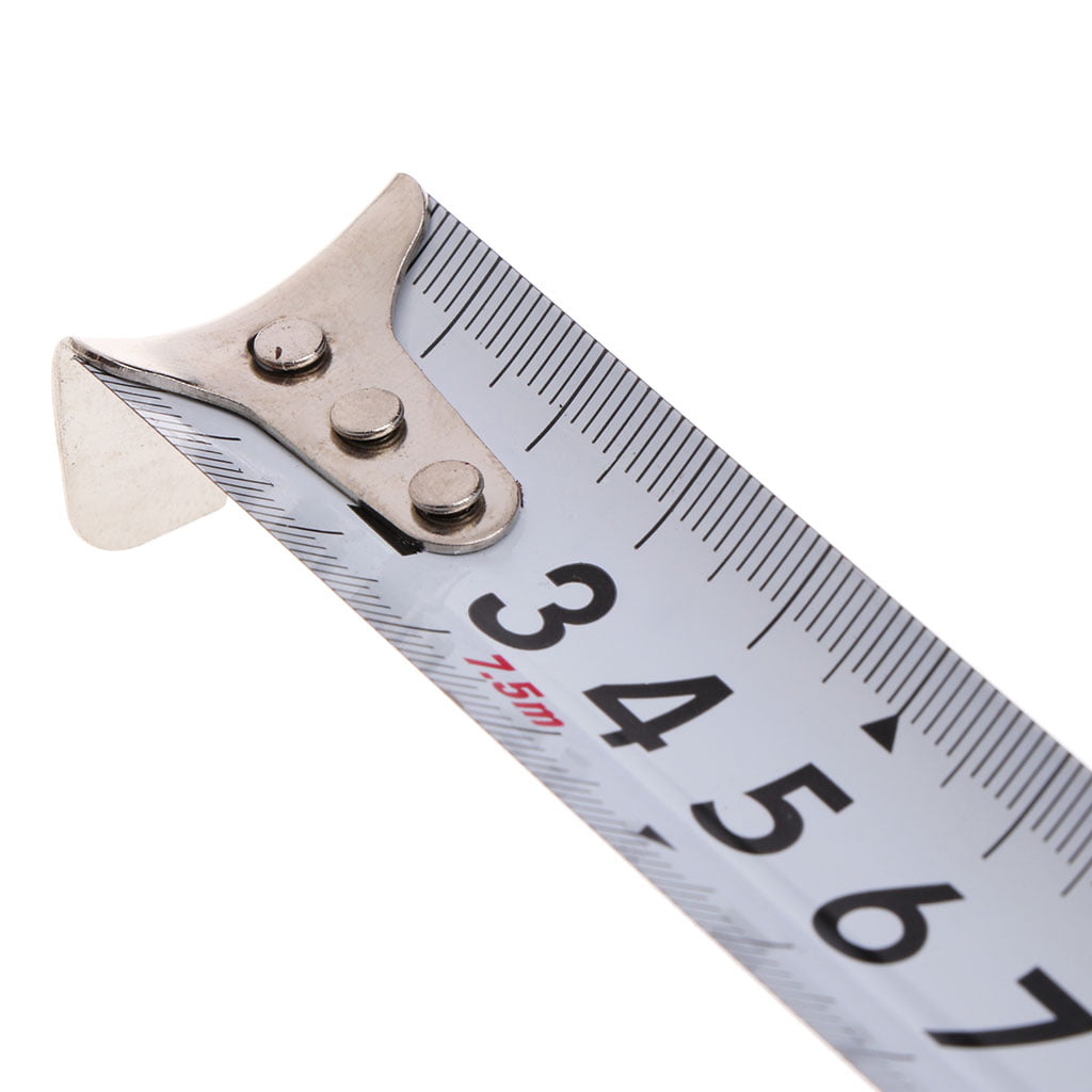 5m/7.5m Retractable Self Lock Tape Measure Steel Metal Ruler Construction Tool