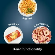 Ninja Air Fryer Pro XL 5-Qt, 3-in-1, 400°F Air Crisp Technology, Nonstick Crisper Plate, AF140WMNV Navy