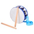 thumbnail image 2 of 1 juego de percusión musical Orff: caja multifunción, tambor de mano con mazos, instrumento musical ideal para principiantes, para escuelas, bandas y presentaciones., 2 of 8