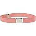 thumbnail image 3 of Kids Elastic Adjustable Strech Belt With Silver Square Buckle - Peach, 3 of 4