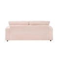 thumbnail image 6 of 88.58" Corduroy Sofa,Extra Deep Seat Couch with Double Storage & Pillows,Comfy Upholstered Oversized Loveseat Sofa Couch for Living Room,Office,Pink, 6 of 7