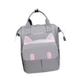 thumbnail image 4 of Mochila para pañales CUTICAT grande para bebé Gris, 4 of 8