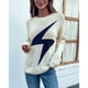 thumbnail image 2 of Top Mujer Cuello Redondo Jersey Mujer Tejido Suave Transpirable Fácil Combinación Cómodo Para Fiesta Para Jugar ANGGREK Suéter de mujer, 2 of 8