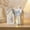 A, variant on TTJ Lighted Ceramic Mini House Figurines,LED Warm White Village Cottage Decor,Embossed Flower Sunflower House Ornaments,Tabletop Night Light For Shelf Mantel Home Decoration(A)
