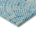 thumbnail image 4 of Addison Rugs Mayfield Washable Coastal Dotted Arches Aqua Rectangle Rug, 5' x 7'6", 4 of 6
