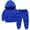 Blue, variant on 18Months-10Years Children's Sports Suit Valentine's Day Gift Toddler Baby Boys Girls Candy Color Solid Color Leggings Casual Kids Sports Pants Hoodies Lounge Set