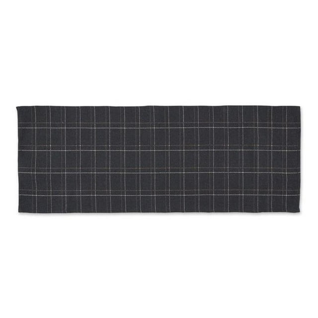 Design Imports CAMZ12737 2 ft. 3 in. x 6 ft. Recycled Yarn Floor Runner Rug, Mineral Variegated Plaid