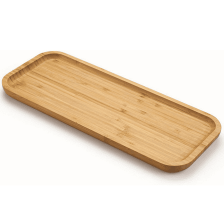 Bamboo Vanity Tray, Bathroom Counter Tray, 14.2 x 5.9 x 0.79 inch Toilet Tank Tray, Bathroom Tray for Organizing and Home Decor,Natural Color