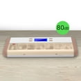 thumbnail image 2 of 7 Grids Pill Box Reminder Intelligent Timing Alarm Clock Electronic Box White White Coffee, 2 of 7