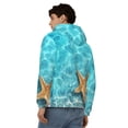 thumbnail image 4 of Goofa Starfish And Seashell On The Beach 1 Pattern Mens Full-zip Hoodie, Zip-up Pullover Hooded Sweatshirt, Kangaroo Pocket Hoodie Ideal for Daily Wear, Travel, and Home-Small, 4 of 5
