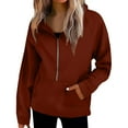 thumbnail image 5 of HSHMT Under $16 Essentials Hoodie Womens Zip Up Hoodies Oversized Sweatshirts Fall School Fashion Outfits Casual Jackets 2025 Winter Clothes Usa Sweatshirt Women L, 5 of 8