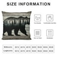 thumbnail image 5 of GOSMITH Black Bear Throw Pillow Covers Wild Animal Pillow Covers Rustic Wooden Cabin Nature Wildlife Decorative Pillowcases for Couch Oil Painting Plant Pine Tree Outdoor Pillow Covers, 5 of 5