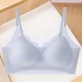 thumbnail image 6 of Jinhomg Soft Bralettes for Women Soft Touch Workday Layering Wirefree Bralette No Print Pullover Style for Everyday Casual Wear, Soft Support, for Smooth Styling Blue XL, 6 of 6