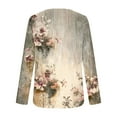 thumbnail image 6 of Cutuoiiu Plus Size Tops for Women Daily Printed Crewneck Long Sleeve Shirts Gifts, 6 of 6