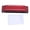 Red, variant on M Buder 10-Hole 20-Tone Diatonic Harmonica in G Major, ABS and Metal Construction, Wind Musical Instrument with Box and Cloth, Silver