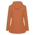 thumbnail image 3 of Htigea Women's Fall Jackets Windproof Waterproof Hooded Windbreaker with Pockets Outdoor Hiking Travel Orange 2XL, 3 of 4