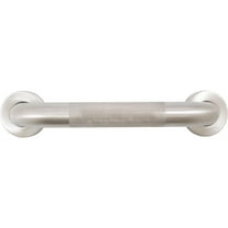 Knurled Grab Bar, 12 Inches, 1-1/2" Diameter, 1-1/2" Wall Clearance, Concealed Screws, Satin Stainless Steel by Stone Harbor Hardware