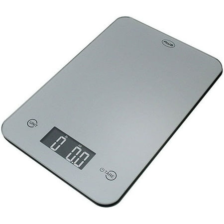 American Weigh Thin Digital Kitchen Scale, Silver