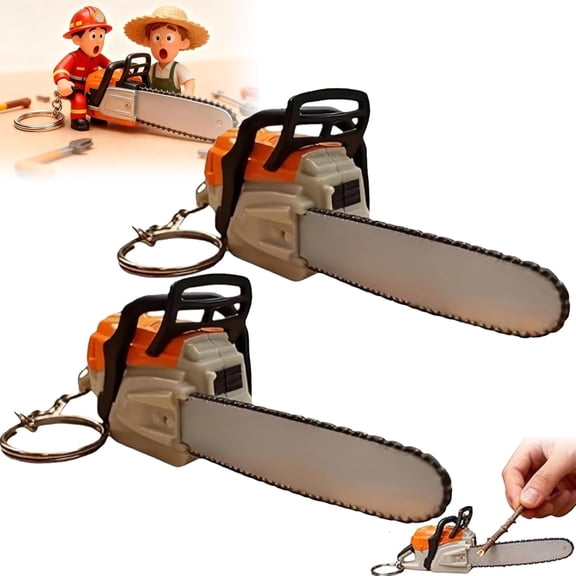 Mini Chainsaw Keychain, Mini Chainsaw Toy Keychain, Minis Pop Keychains