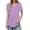 A-Purple941, variant on Women's Curved-Hem Short-Sleeve Casual Tees V-Neck Daily Walking Relaxed Fit Shirts