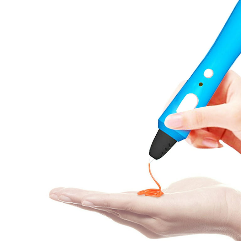 3D Printer Pen, 3D Drawing Pen Unbranded Professional 3D Printing Arts Tool w/ 6 Random Color PLA Filament (Blue)