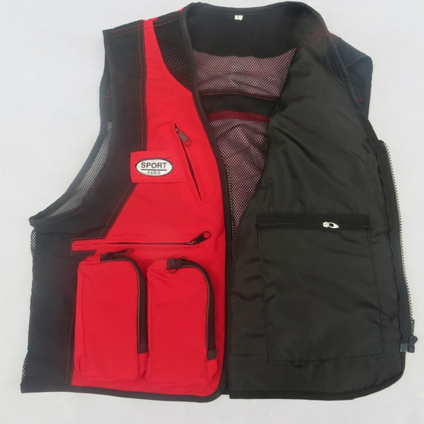 CLEARANCE SALE Multi Pocket Sleeveless Waterproof Photography Outdoor  Fishing Vest Survival Safety Life Jacket 