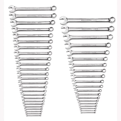 Non Ratchet - Gearwrench 81919 44pc. Long Pattern Combination Non-Ratcheting Wrench Set MM/SAE