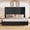 Black, variant on Amerlife Queen Size Bed Frame with 63" Tall Headboard, Upholstered Wingback Platform Design, Solid Wood Legs, Cream