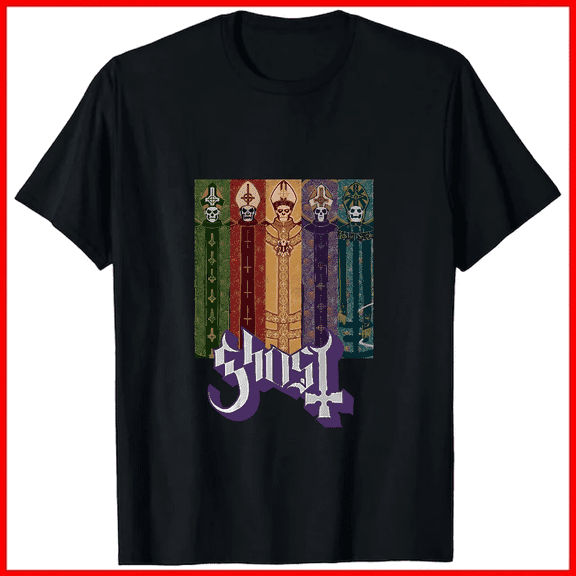 Ghost Band Papa Emeritus Inspired Heavy Metal Rock Music Merch Unisex T-shirt V18454, up to size 5XL