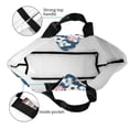 thumbnail image 4 of Pofeuu Flowers Print Reusable Grocery Bags - Washable, Foldable, Packable Tote, Large Handles, Heavy Duty, Zippered Top Pouch, 4 of 8
