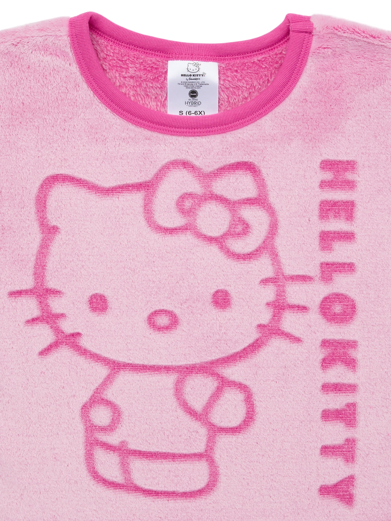 Hello Kitty Girls Woobie Pullover Sweater, Sizes 4-16