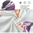 thumbnail image 4 of Leaf Shower Curtain, Light Purple and Tan Eucalyptus Leaves Botanical Plants on The Top Fabric Bathroom Curtain Home Decor Waterproof Washable with 12 Hooks 84.00'''' x 72.00'''' (GCI-10167), 4 of 6