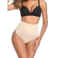 thumbnail image 5 of Joyshaper Women Tummy Control Shapewear High Waist Thong Underwear Slimming Body Shaper Panty Beige XL, 5 of 7