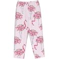 thumbnail image 7 of PISONIC Flamingo Body of Roses Flowers Printed Women's Pajama Pants, Comfy Pajama Bottoms With Pockets&Drawstring, 7 of 7