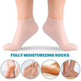 thumbnail image 3 of 2 pares de calcetines hidratantes de gel de silicona, calcetines de gel antideslizantes, calcetines hidratantes de alta elasticidad, antigrietas para los pies, 3 of 5