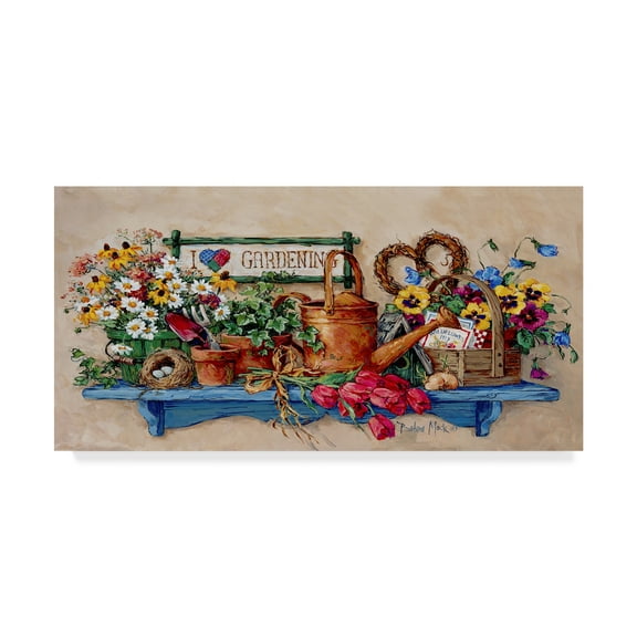 Trademark Fine Art ' Baskets and Birds Nest' Canvas Art by Barbara Mock