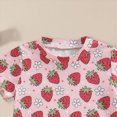 thumbnail image 6 of Toddler Baby Girls Summer Outfits 1T 2T 3T 4T Ruffle Short Sleeve T Shirts Tops Floral Shorts 2Pcs Clothes Set, 6 of 6