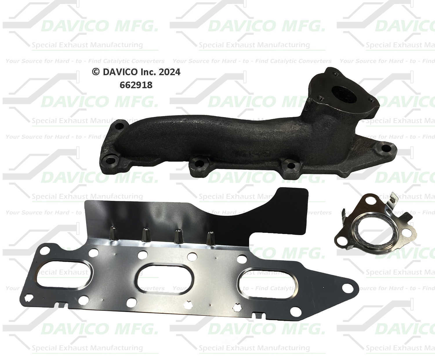Davico Mfg 662918 Stand alone Exact-Fit exhaust manifold
