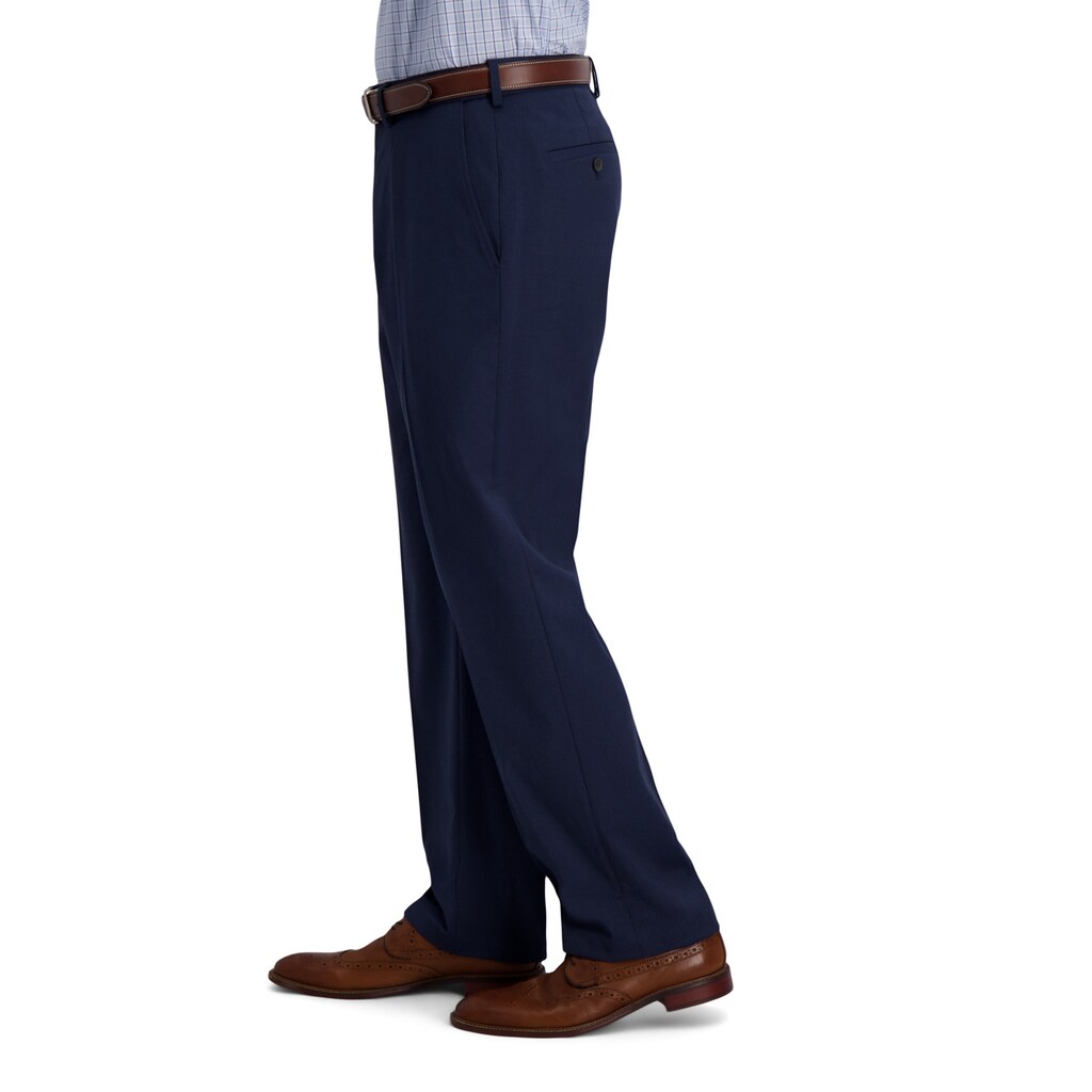 Men's J.M. Haggar Premium Classic-Fit Flat-Front Stretch Suit Pants Gray - image 4 of 6