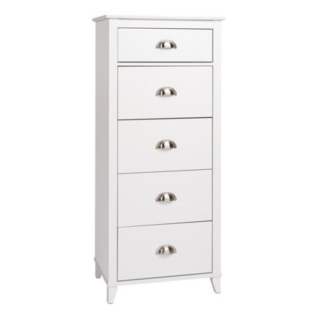 Atlin Designs 5 Drawer Lingerie Chest In White Walmart Com