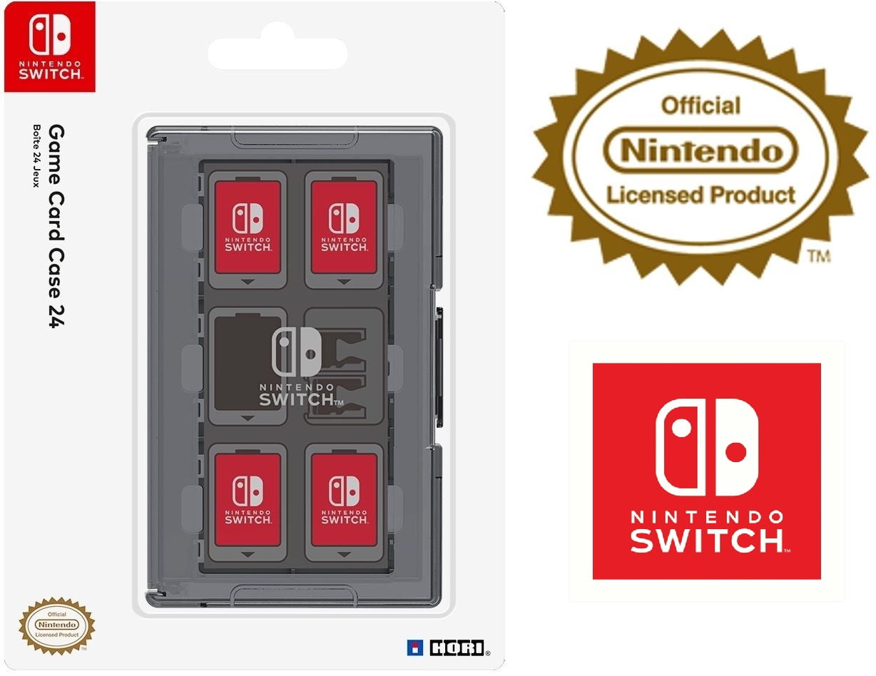 NEW HORI Officially Licensed Nintendo Switch Game Card Case 24 NEW Black