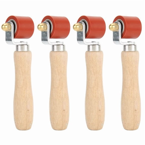 4X Hand Pressure Roller, 28mm Silicone Pressure Roller Rolle for PVC//EPDM Roofing Tools Flooring Tools Welding Tool