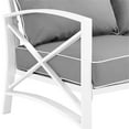 thumbnail image 6 of Crosley Kaplan Patio Loveseat in Gray and White, 6 of 13