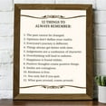 thumbnail image 5 of EIMELI "12 Things To Always Remember"- Inspirational Wall Art- 8 x 10" Print Wall Decor-Ready to Frame. Modern Typographic Print for Home-Office-School Decor, Great Positive Thinking Reminders, 5 of 5