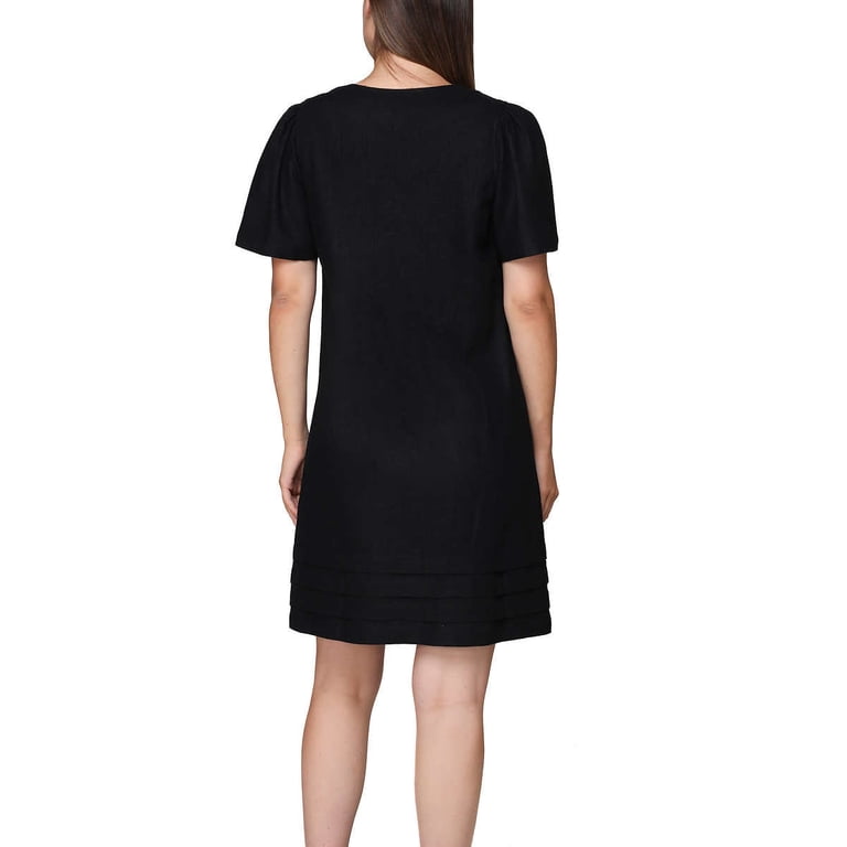 chinese dress ladies Gabriette White Linen Blend Mini Dress - US 12