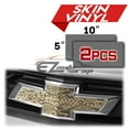 thumbnail image 2 of 2Pcs 5"x10" Chevy Emblem Bowtie Phthon Snake Skin Vinyl Wrap Sticker Decal Film Sheet, 2 of 7