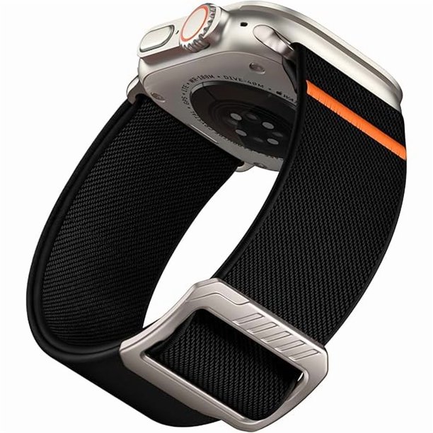 wonima44 Elastic Sport Bands Compatible with Apple Watch Ultra 2 Band/Ultra 3 Band 49mm, Men Stretchy Nylon Solo Loop for iWatch Series 11/10/9/8/7/6/5/4/3/SE 42mm/44mm/45mm/46mm Wide Breathable Strap