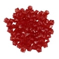thumbnail image 1 of Acrylic Beads 950Pcs Red Transparent Square for Diy Crafts Jewelry Making, 1 of 8