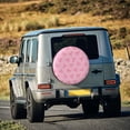 thumbnail image 5 of Susaid Pink Bows Print Water Proof Spare Tire Cover Wheel Tire Dust-proof Cover Fit Trailer, RV, SUV and Many Vehicle-14 inch, 5 of 6