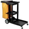 thumbnail image 3 of Efficient 3-Tier Commercial Cleaning Cart with 25 Gal Liner, High-Capacity Mobile Janitorial Cart for Hotel, Office, and Hospital Use, 3 of 7
